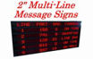 Picture of 1.2" high, 30 alphanumeric characters, static (fixed) message sign