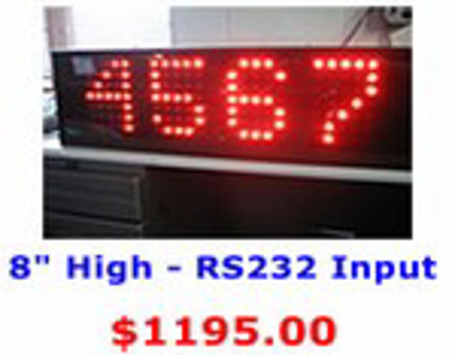 Picture of 8" High Numbers - RS232 Serial Input