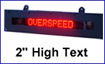 Picture of Outdoor Message Signs: 2" High Text 